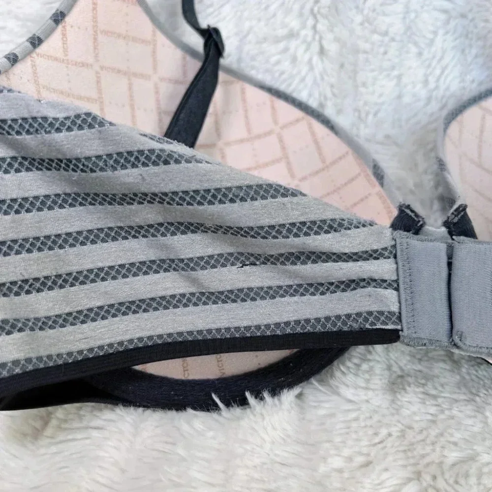 Victoria's Secret Gray Perfect Shape Push-Up Bra 32DD